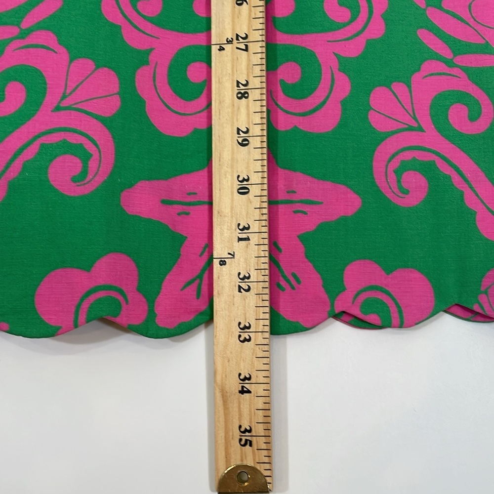 Lilly Pulitzer Strapless Sienna Dress Size 2 Vintage Pink Green Sea Life EUC - Picture 11 of 16
